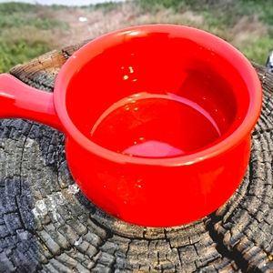 BUCHASE STONEWEAR  RED ORANGE COLOR /CASSEROL BAKING